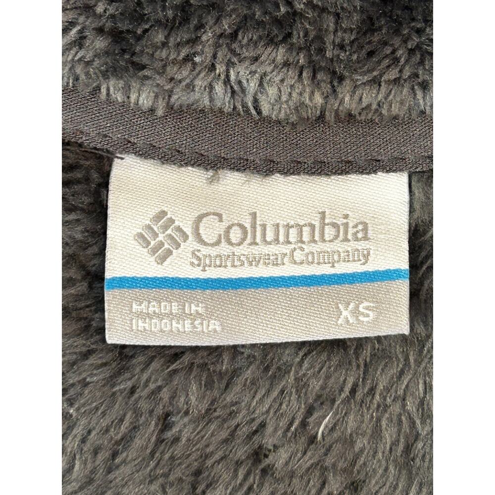 Columbia Women's Fireside Sherpa Full Zip Fleece Jacket Charcoal Gray X-small - Picture 4 of 5